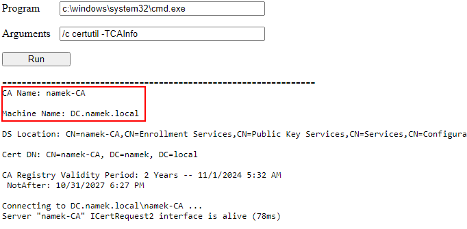 CA information